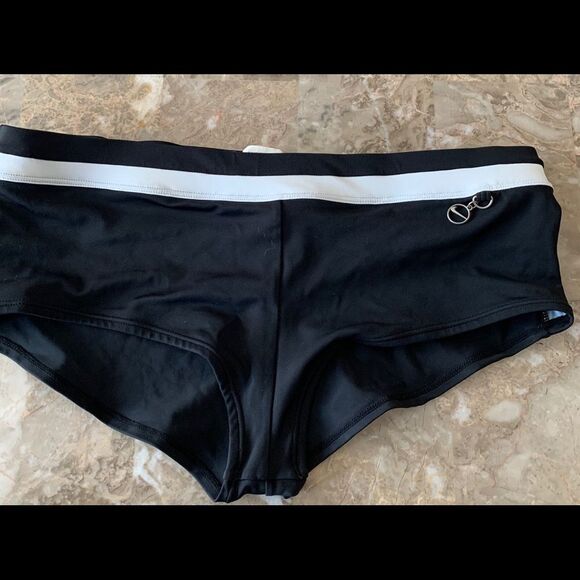 Nike black swim trunks, size 12 - Picture 1 of 5